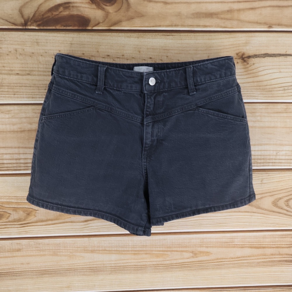 Universal Thread Vintage Jean Shorts Womens 12 Gray‎ Denim High Rise Pockets